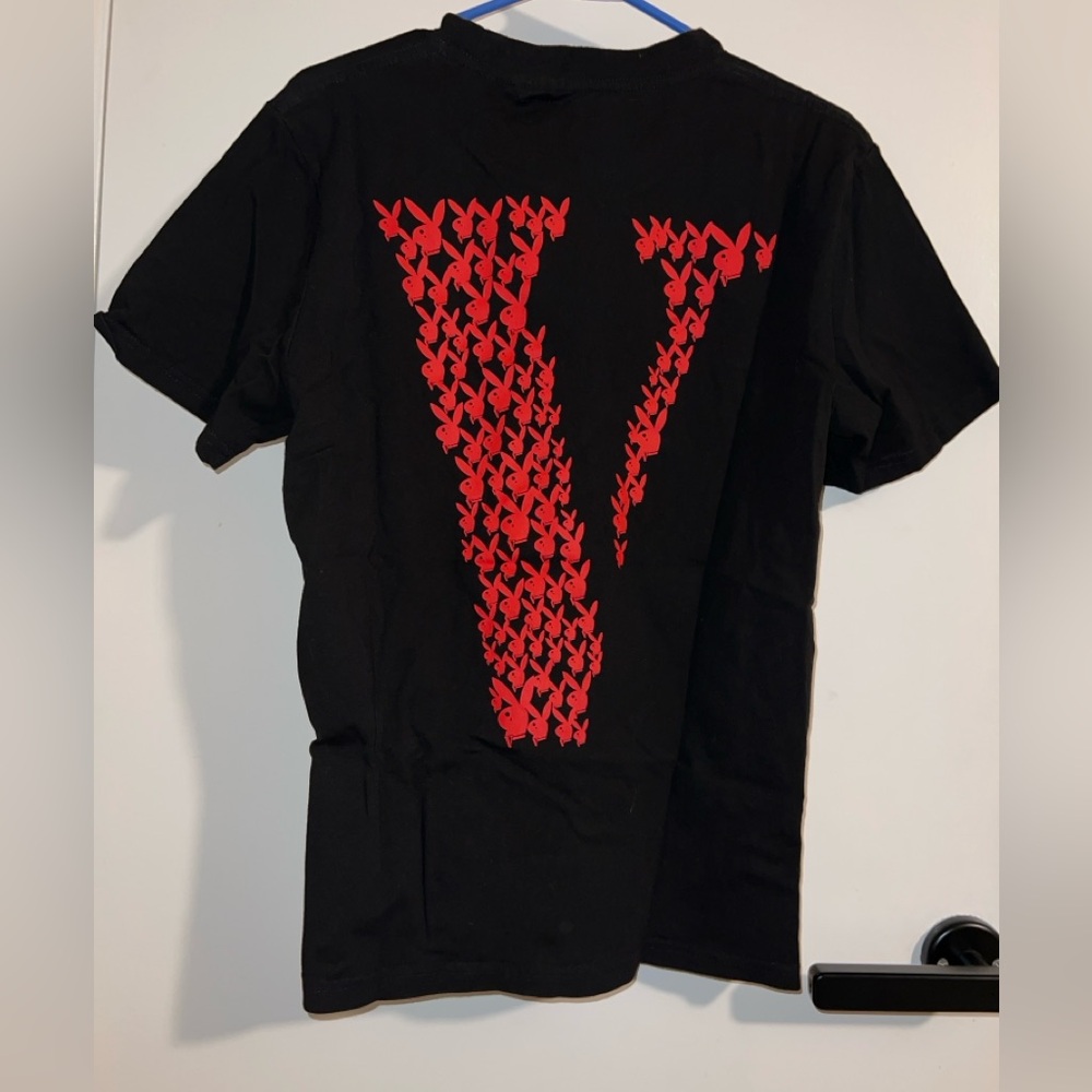 Vlone X Playboy Carti Bunny Black/Red T-Shirt